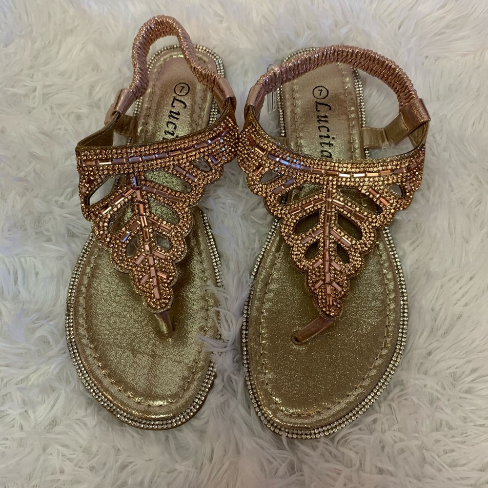 Lucita  champagne sandals